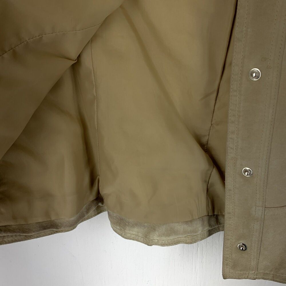 Vtg Valerie Steven’s Womens Large Leather Bomber Jacket 90’s Full Zip Biker Boho - Picture 7 of 11